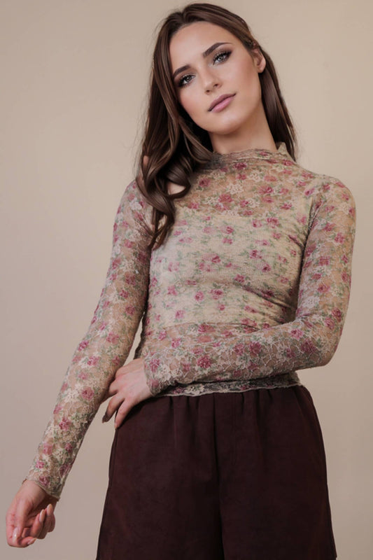 Mesh Lace Top-Q25