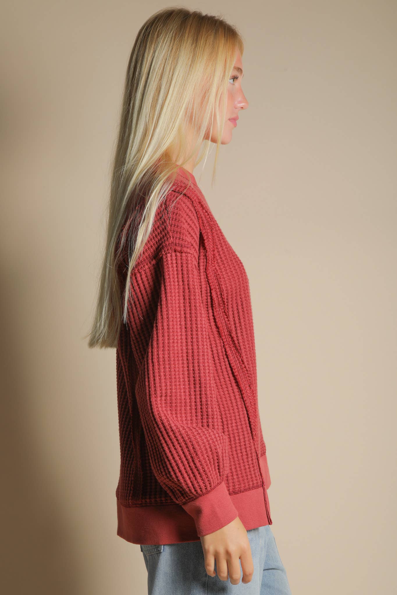 Oversized Waffle Knit