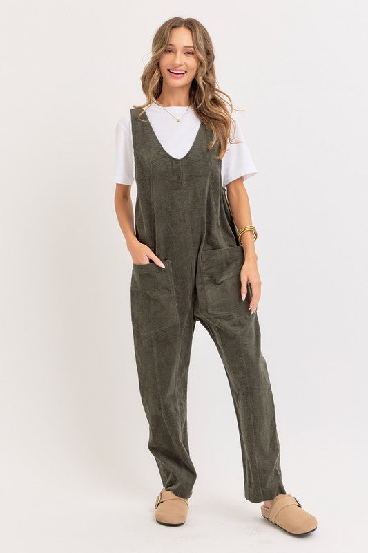 Corduroy overalls