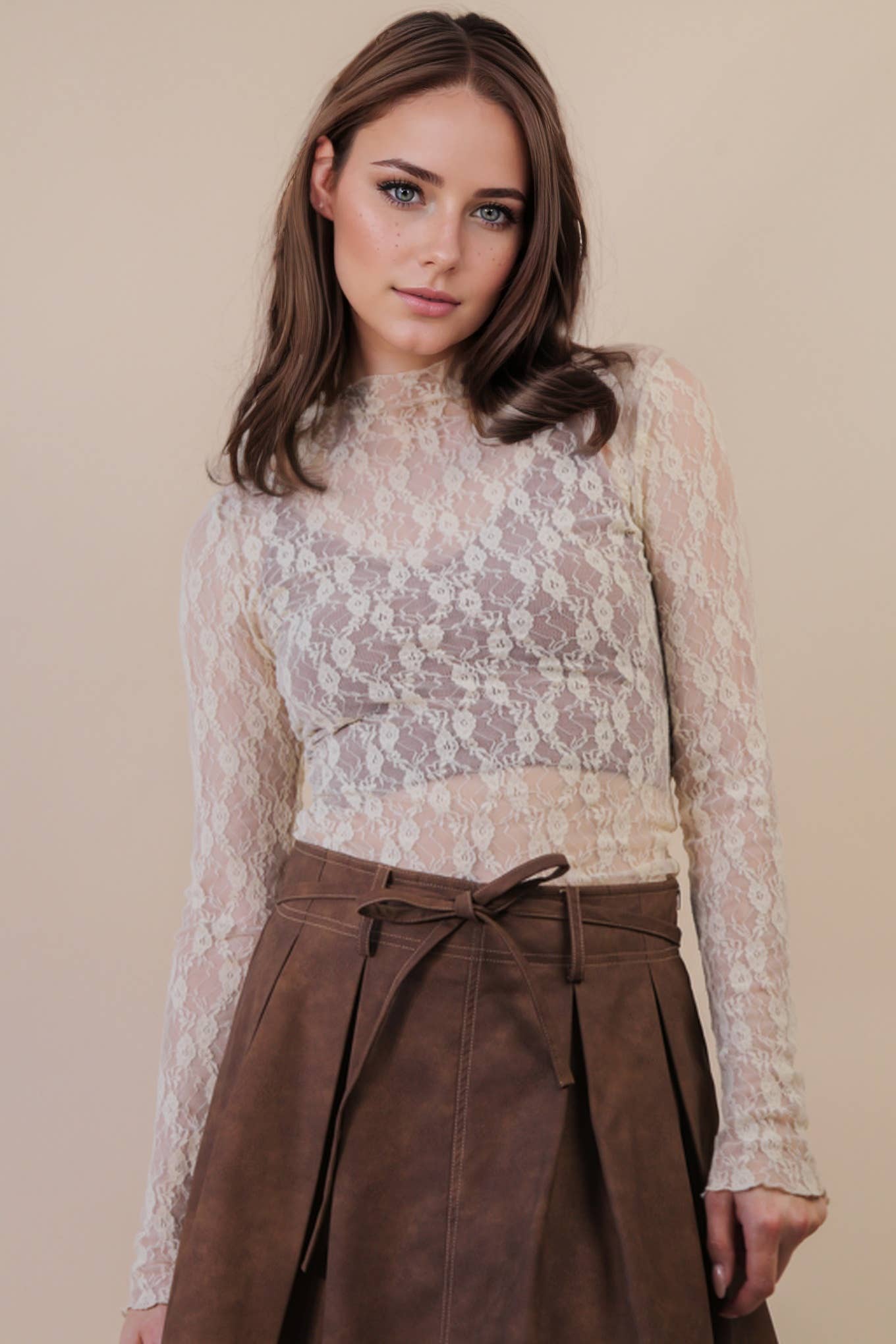 Mesh Lace Top-Q25