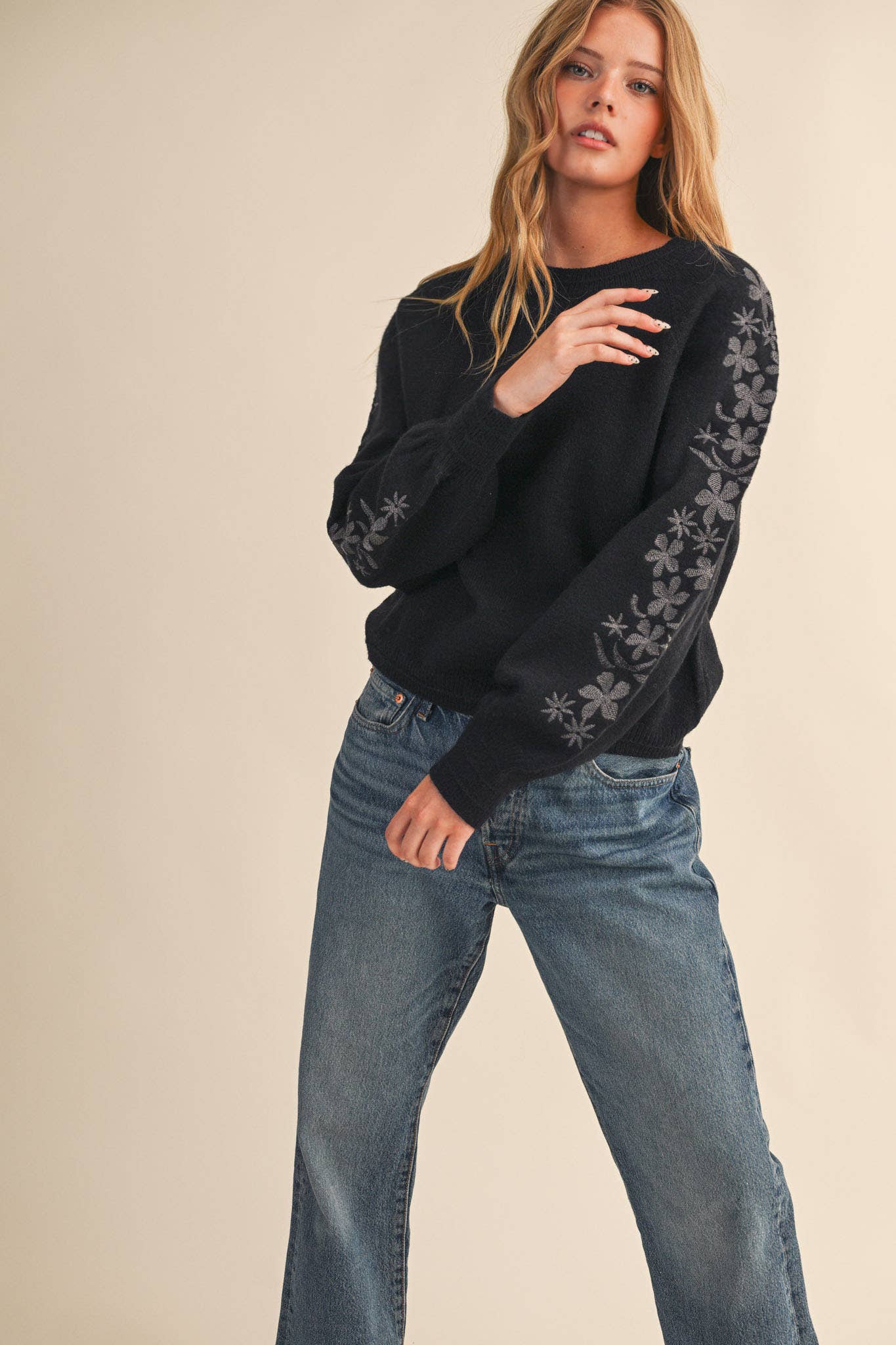 FLORAL EMBROIDERED-P76