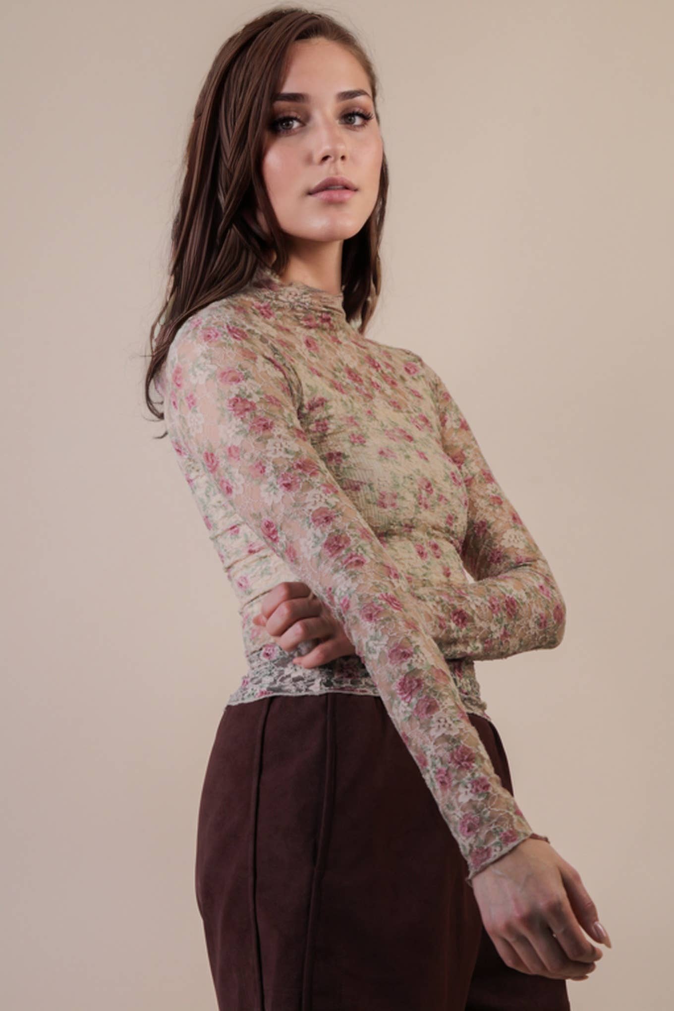 Mesh Lace Top-Q25