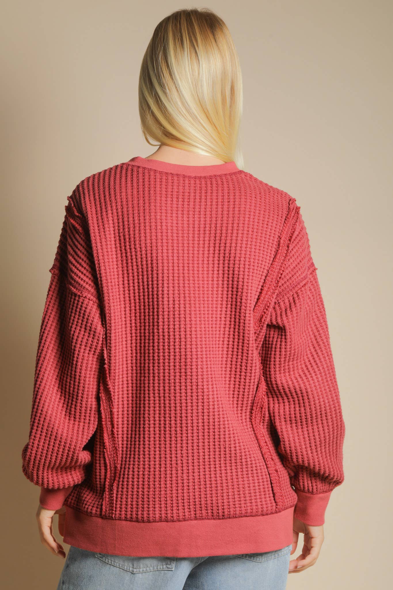Oversized Waffle Knit