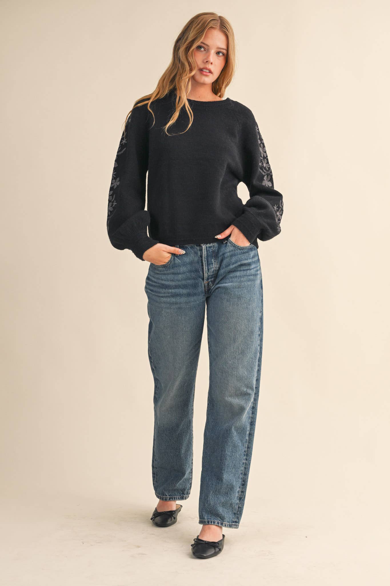 FLORAL EMBROIDERED-P76