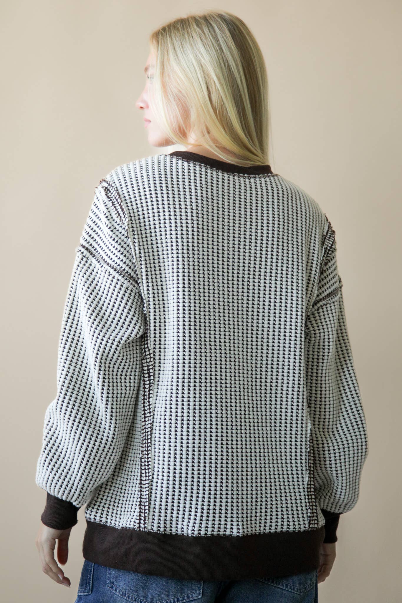 Oversized Waffle Knit