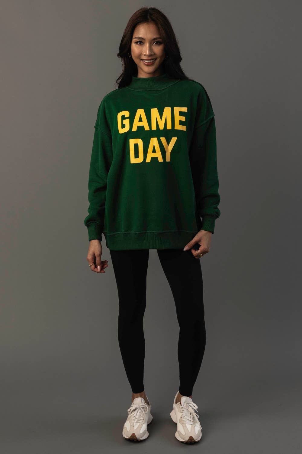 Green Game Day & Sunday Funday Reversible Sweatshirt