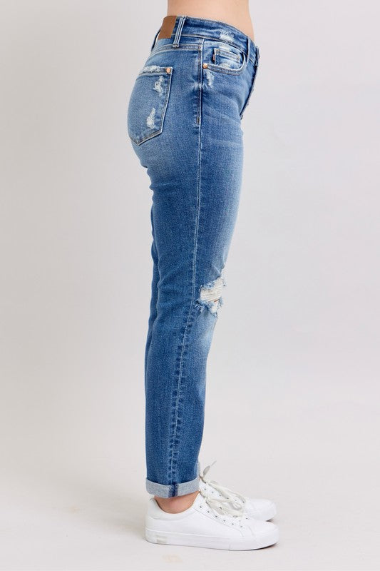 Judy Blue Button Jeans-L37