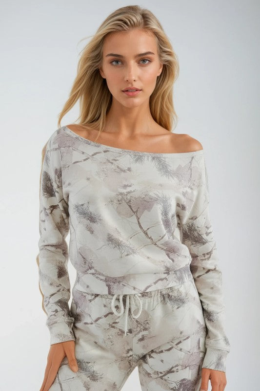Camo off the shoulder