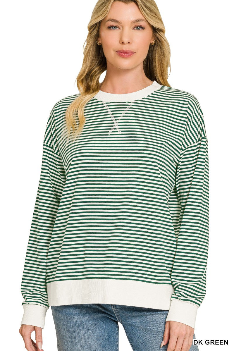 Solana Striped Pullover