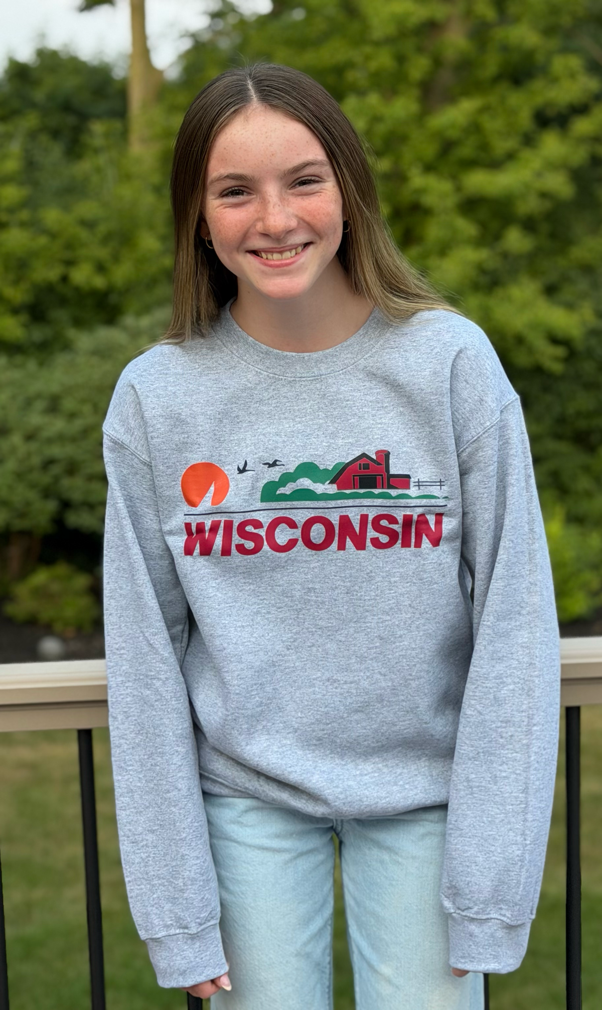 WI License Plate Sweatshirt