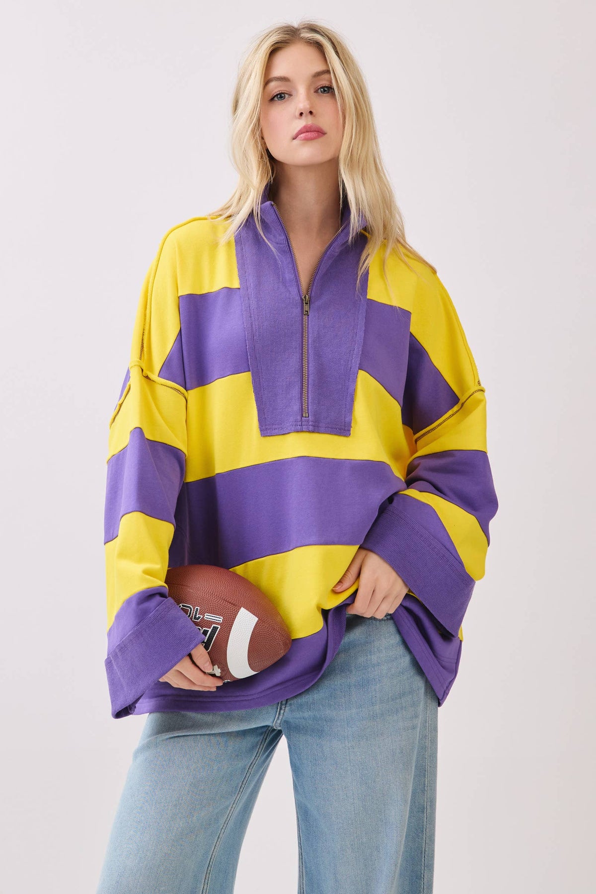 Varsity Stripe Pullover