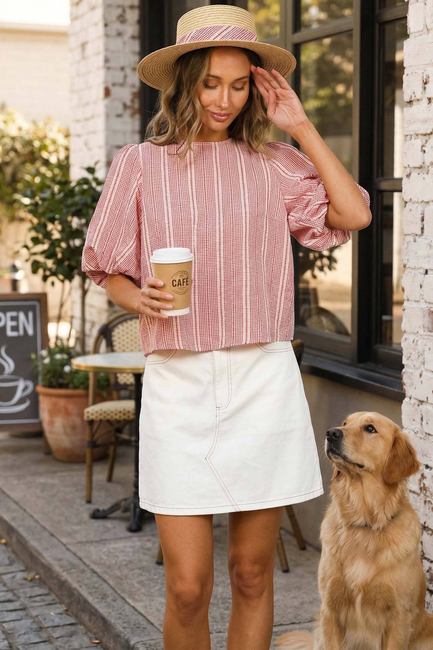 Bow Back Top