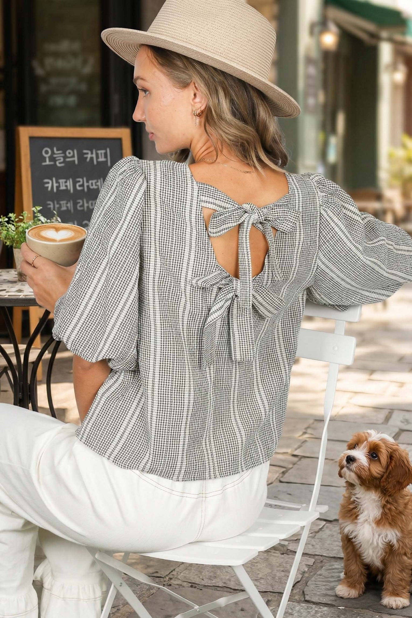 Bow Back Top