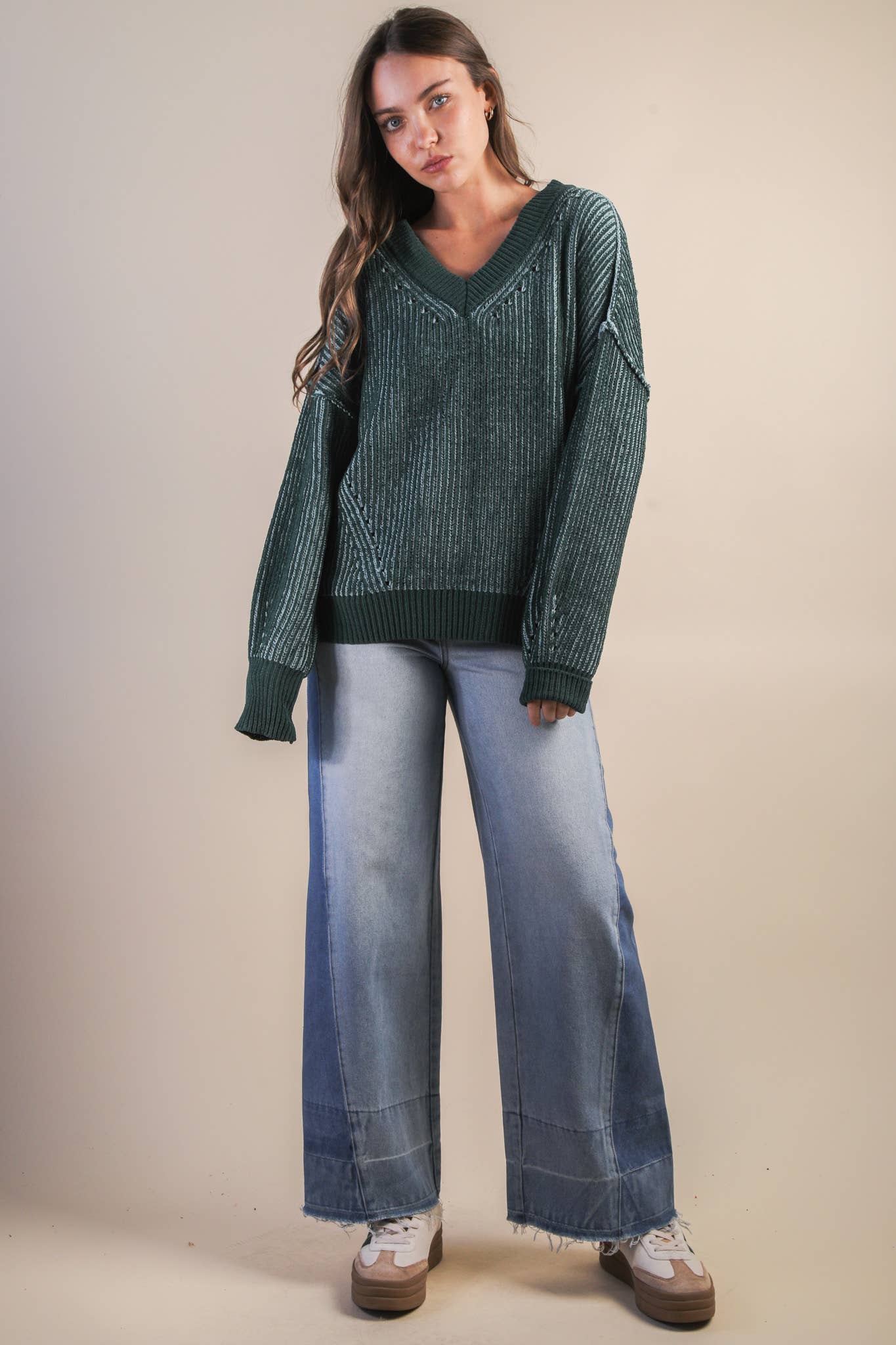 Two Tone Sweater-Q39