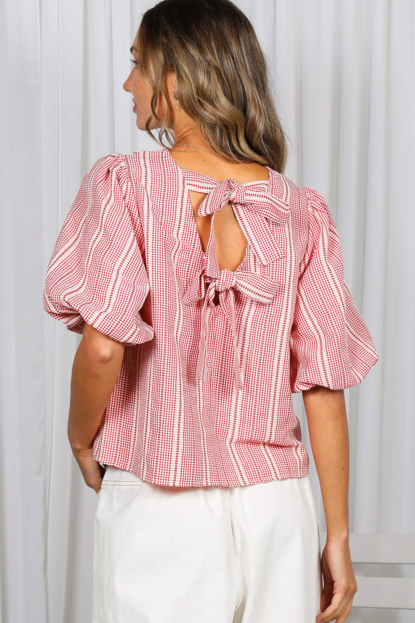 Bow Back Top