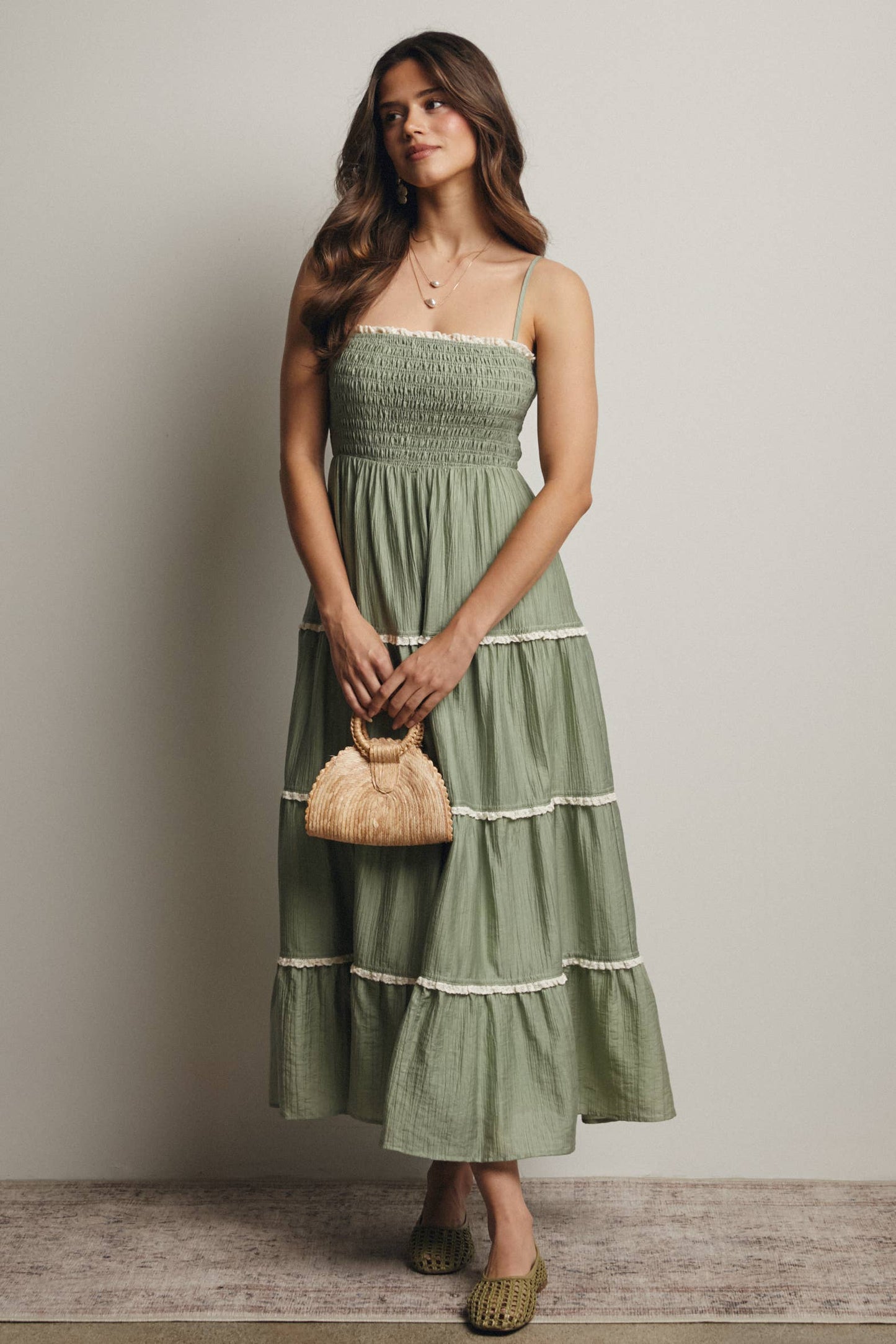 Sage summer dress