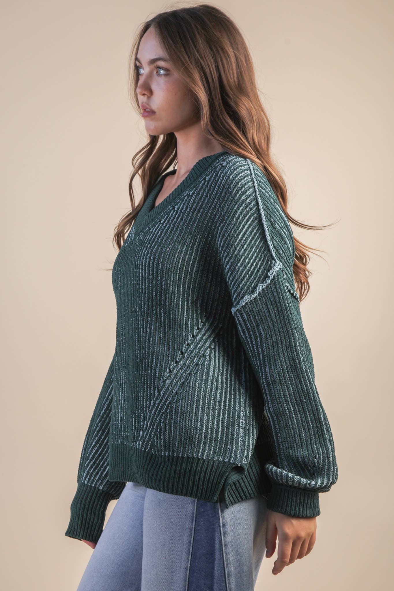 Two Tone Sweater-Q39