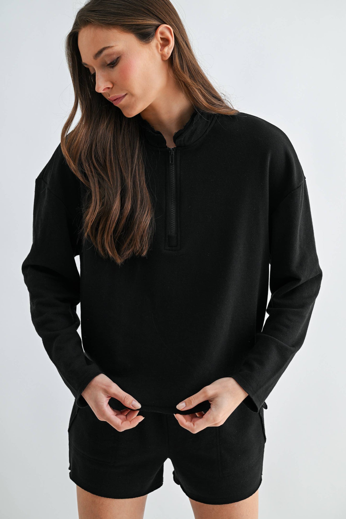 Offset Half-Zip Set