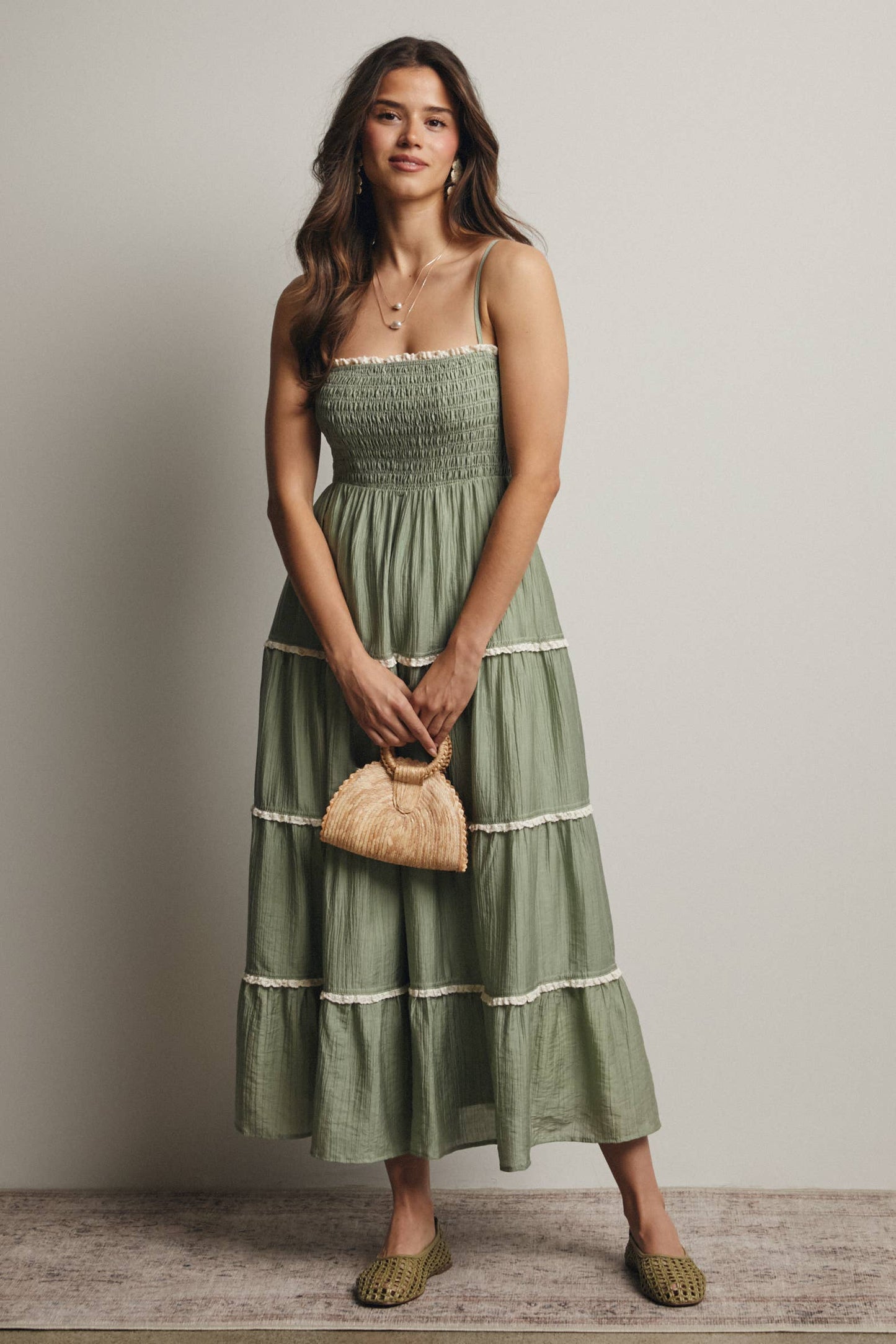 Sage summer dress