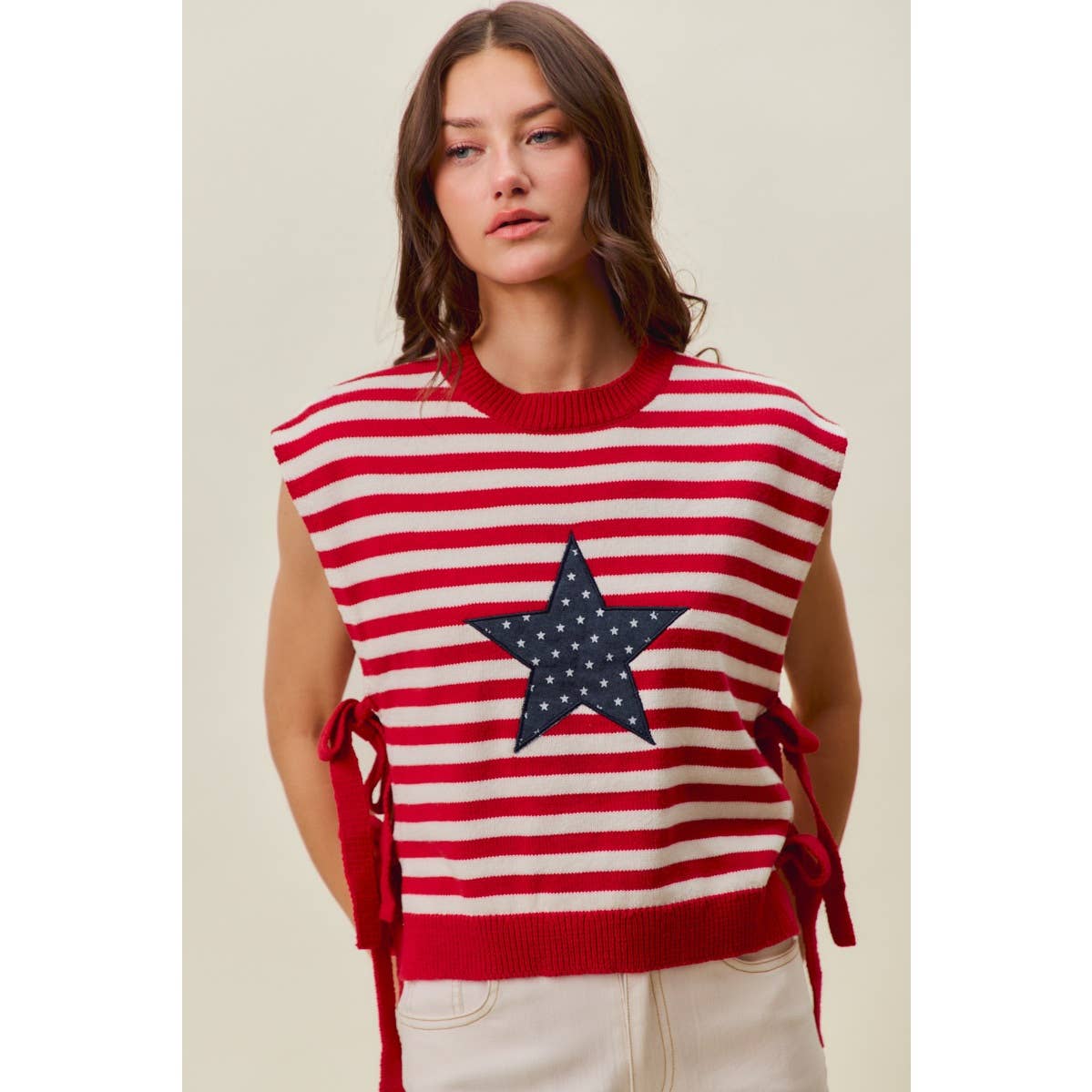 Star Side Tie Top