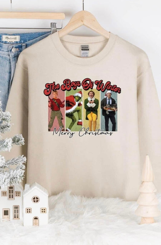 Men of Winter Crew-In Gray