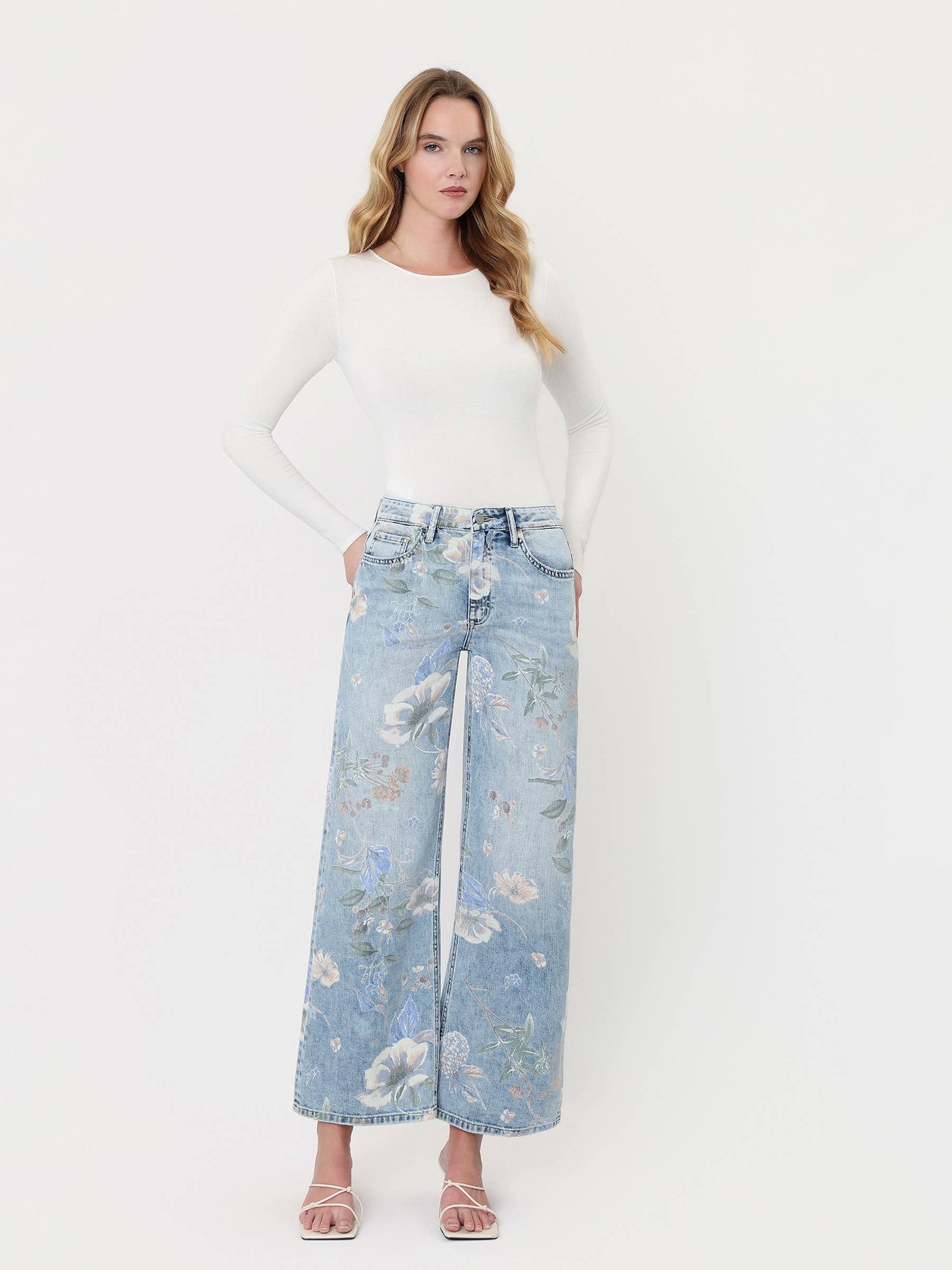 Vintage Floral Jeans