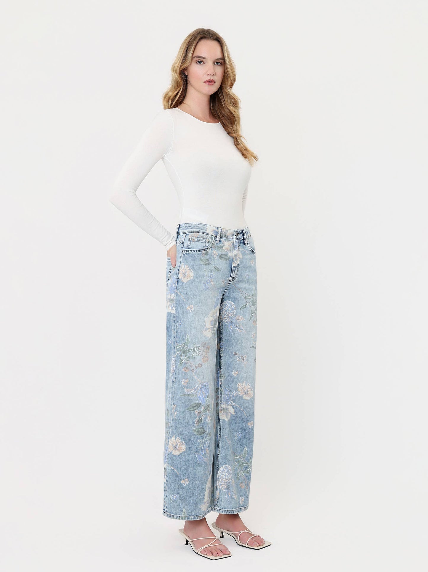 Vintage Floral Jeans