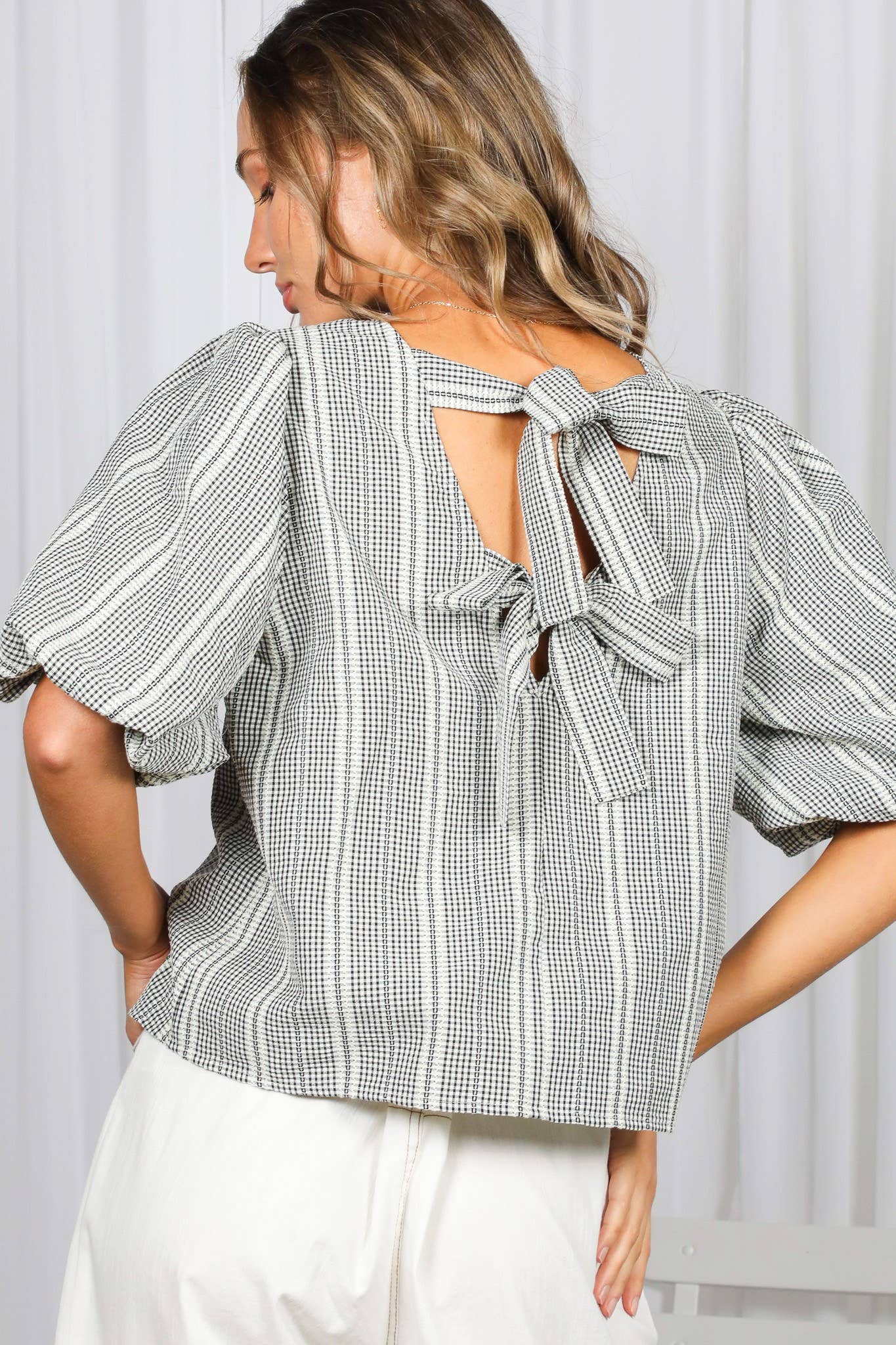 Bow Back Top