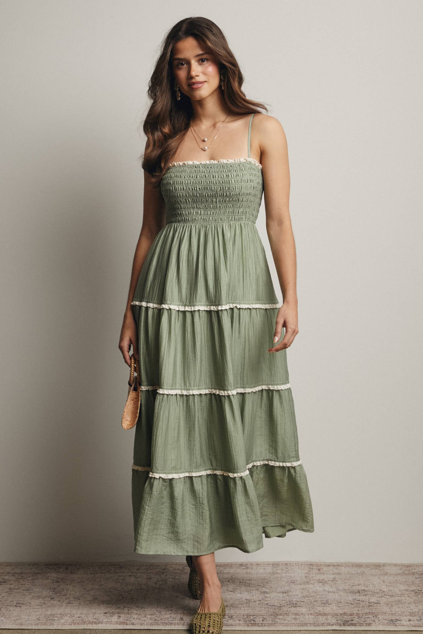 Sage summer dress
