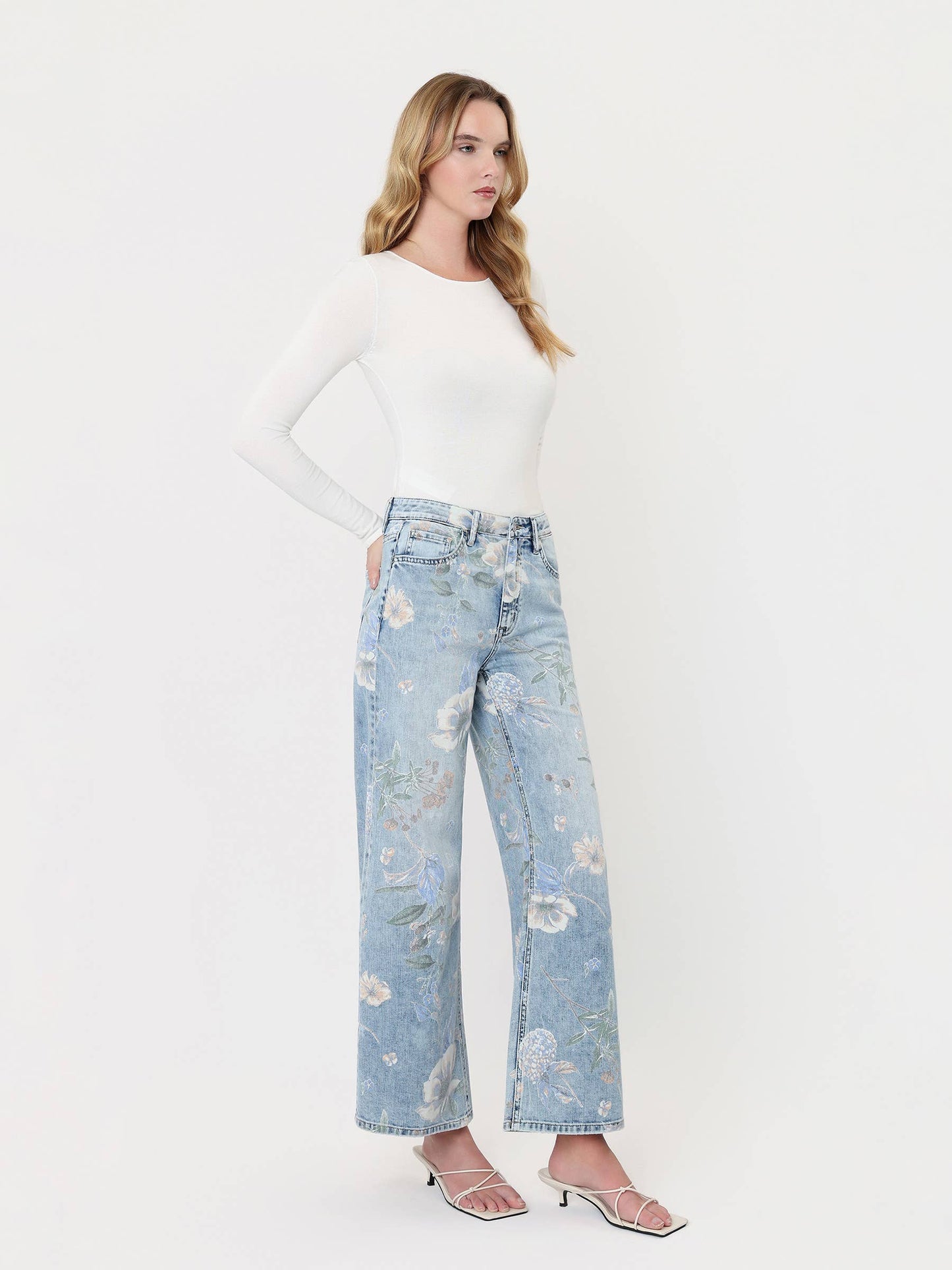 Vintage Floral Jeans