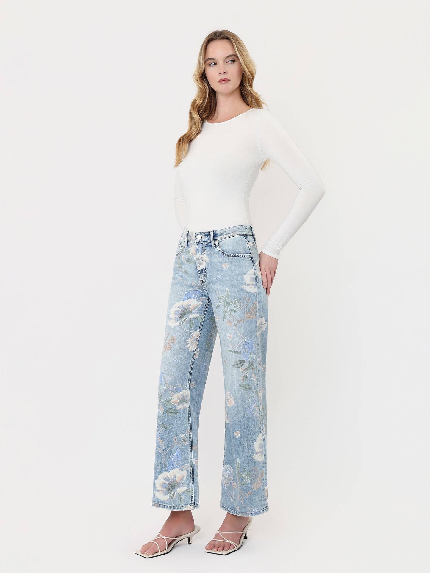 Vintage Floral Jeans