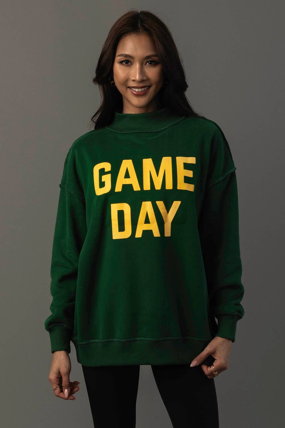 Green Game Day & Sunday Funday Reversible Sweatshirt