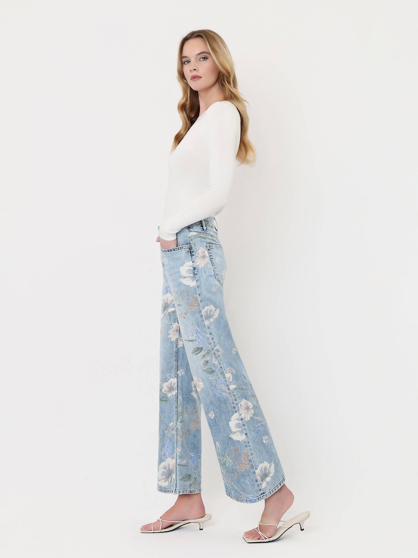 Vintage Floral Jeans