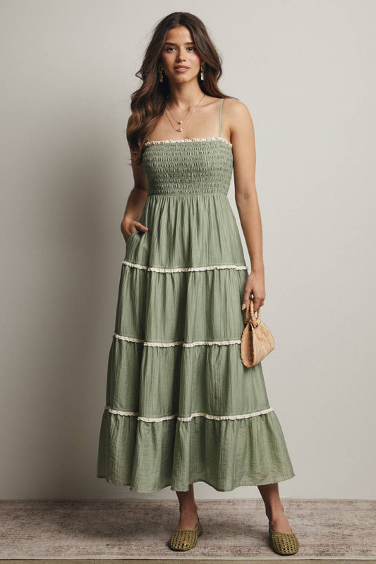 Sage summer dress