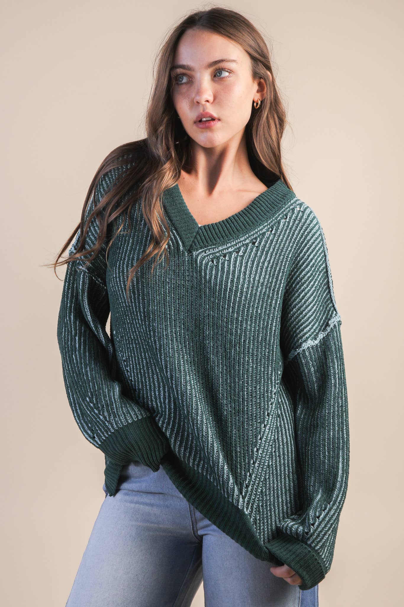 Two Tone Sweater-Q39